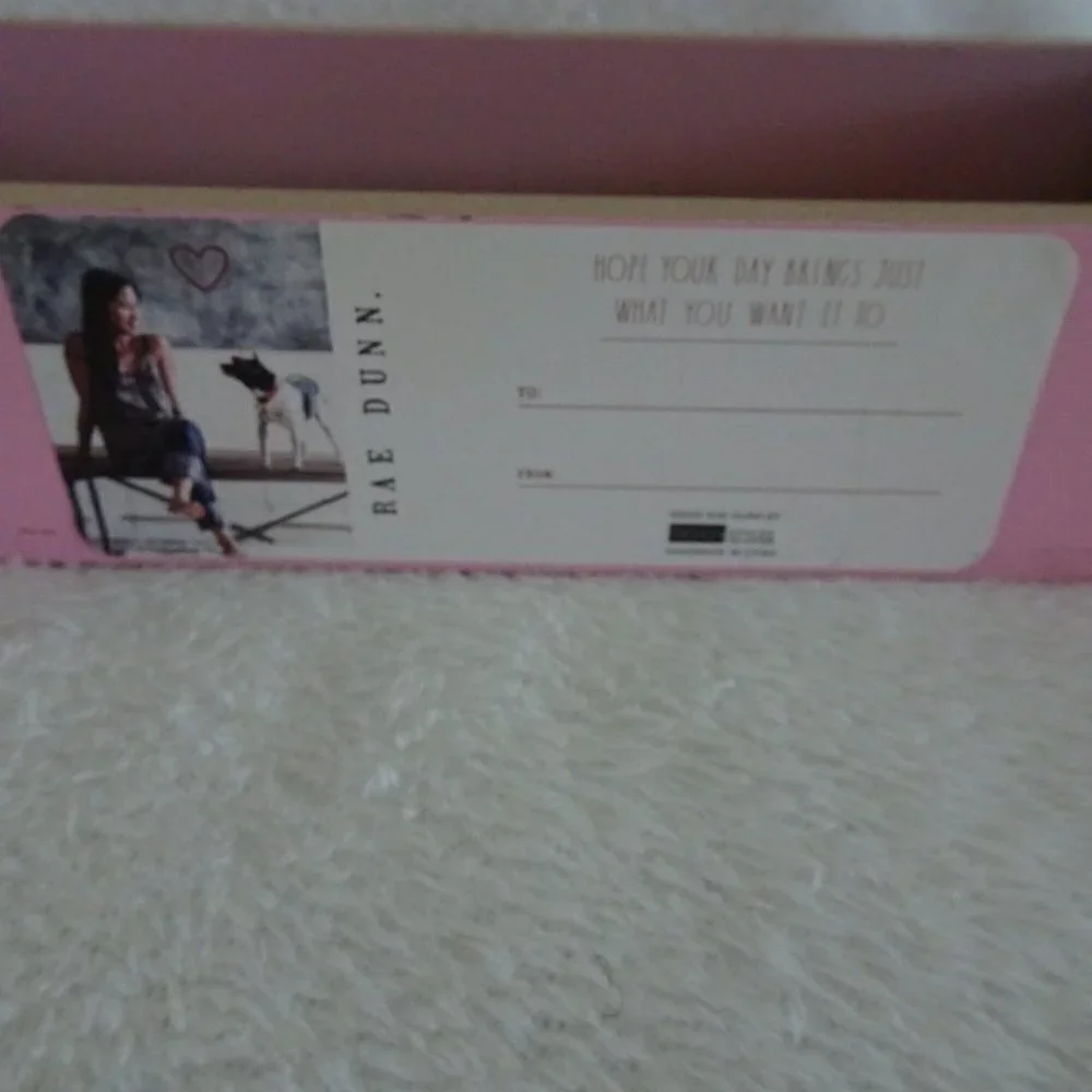Rae Dunn BEST MOM EVER Pink Frame Wood Sign MOTHER'S DAY